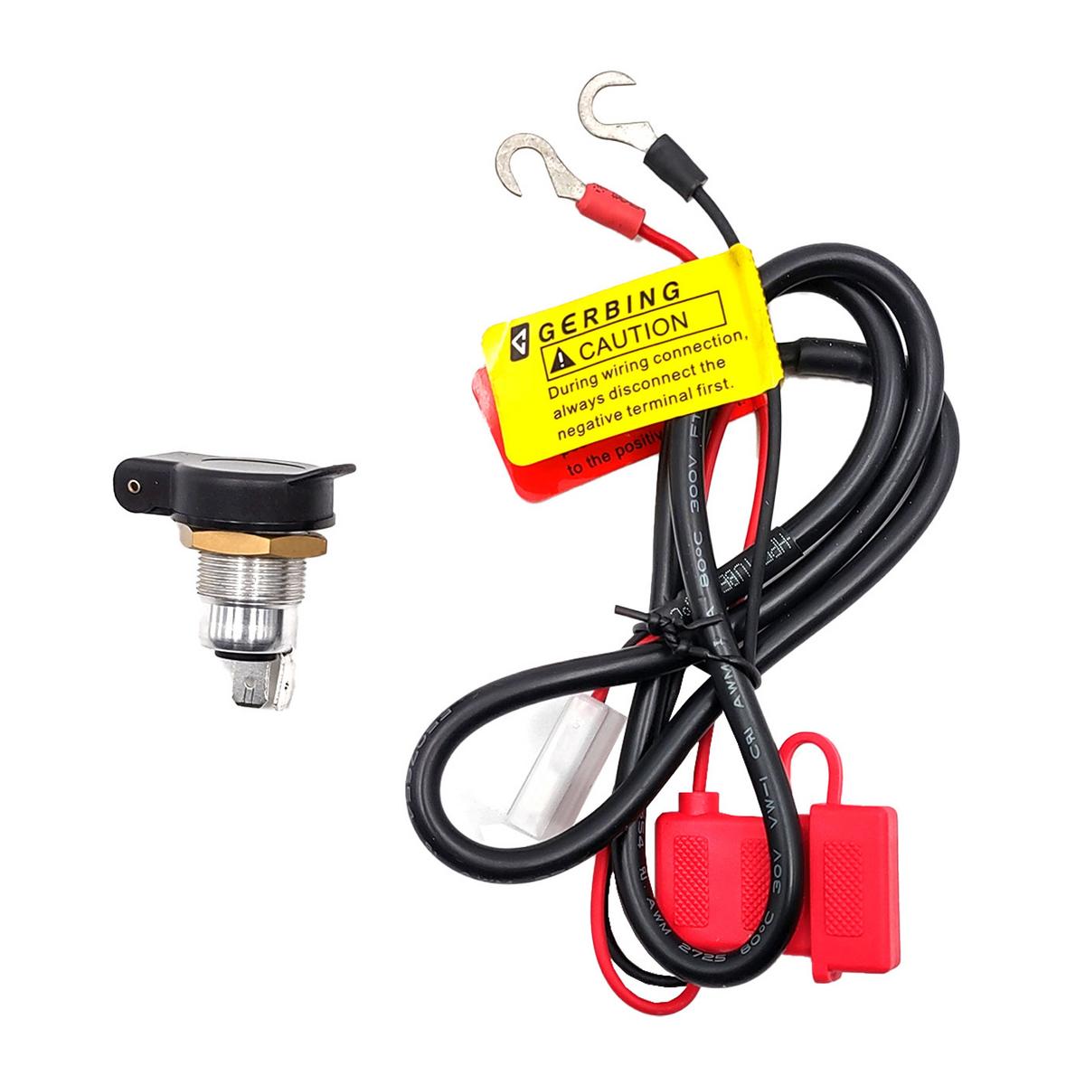 12V Heated Jacket Wire Cigarette Lighter Plug For Heating Gears