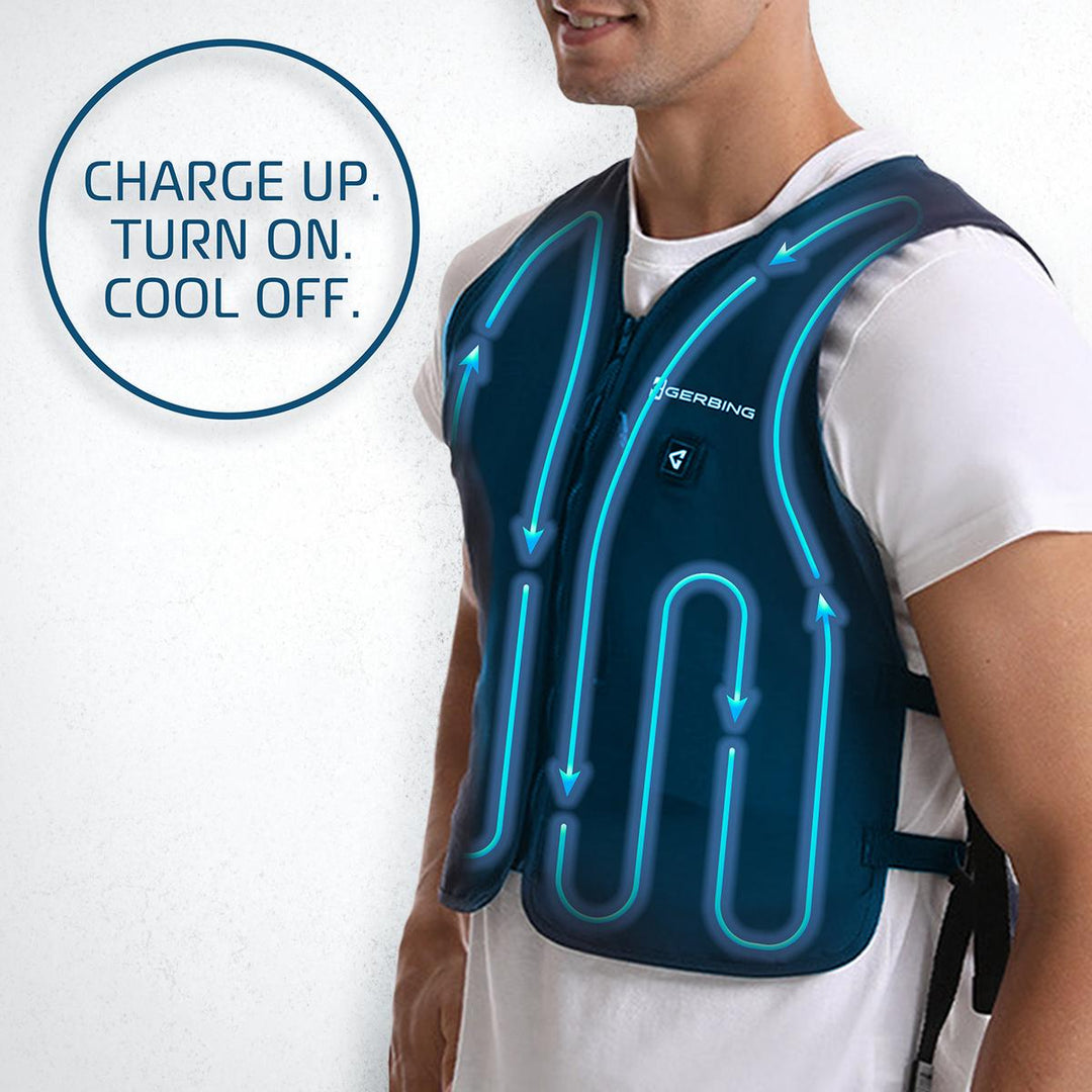 Gerbing 5V Touch Button Circulatory Cooling Vest - Full Set