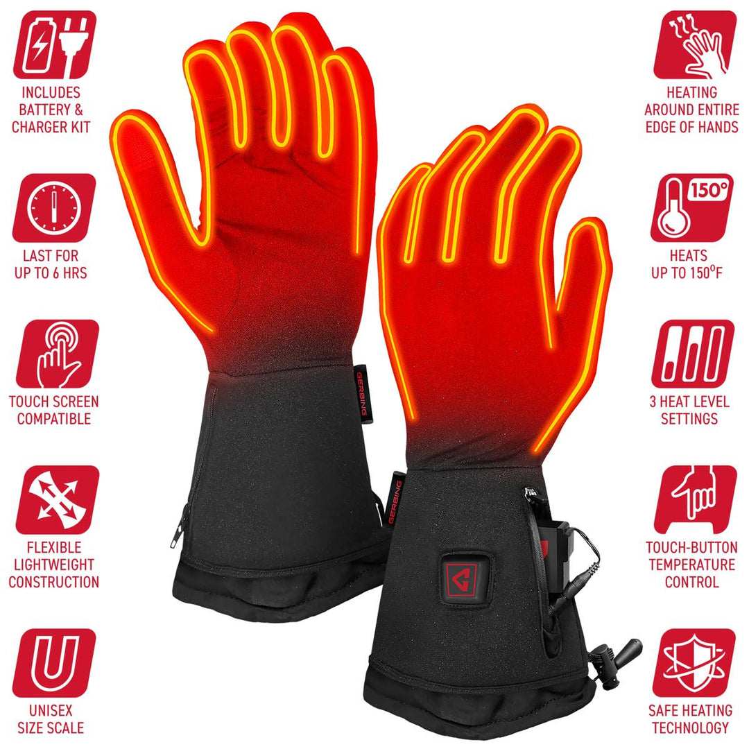 Gerbing Men's 7V Heated Glove Liners - Back