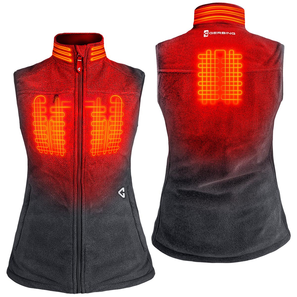 Women's battery heated outlet vest