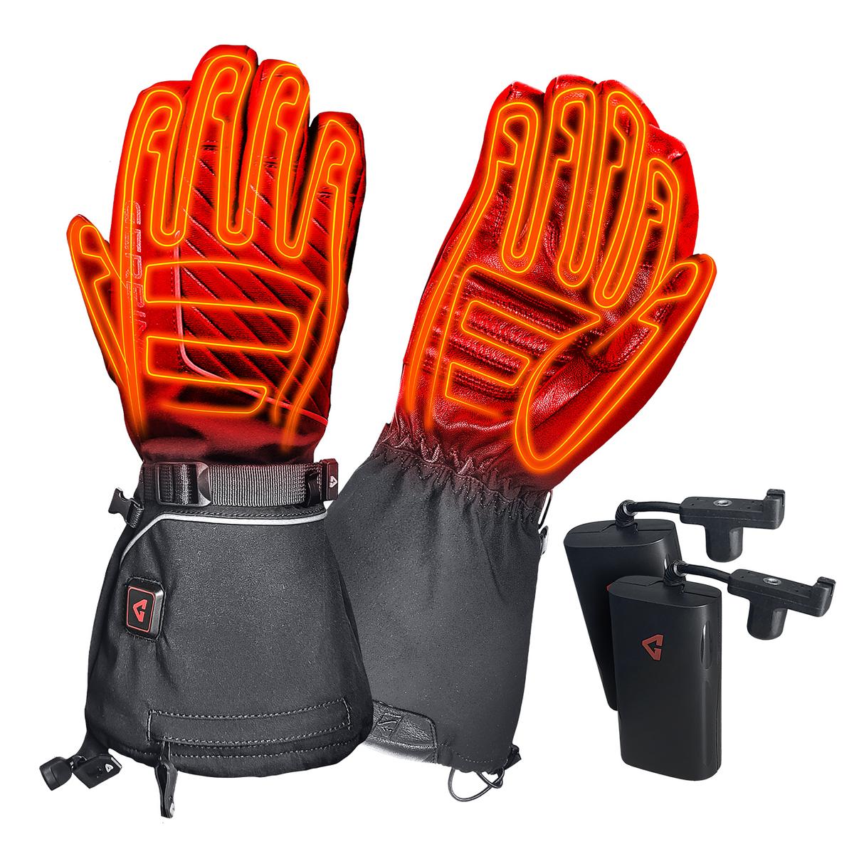 North face store battery heated gloves