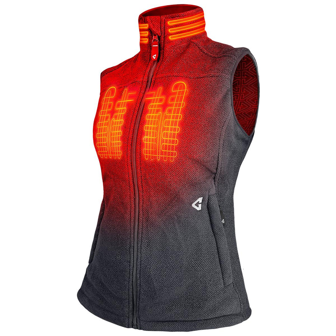 Gerbing 7V Women's Thermite Fleece Heated Vest 2.0 - Front