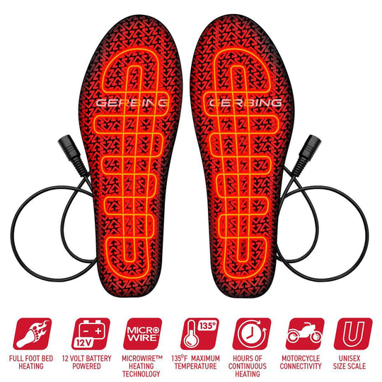 Open Box Gerbing 12V Motorcycle Heated Insoles - Full Set