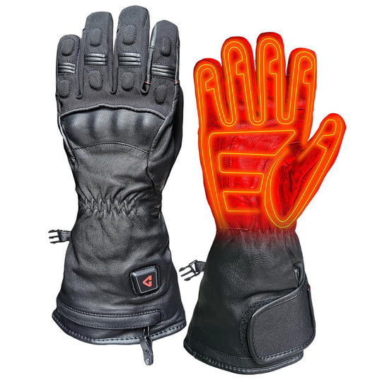 Gerbing 7V Hard Knuckle Battery Heated Gloves - Front