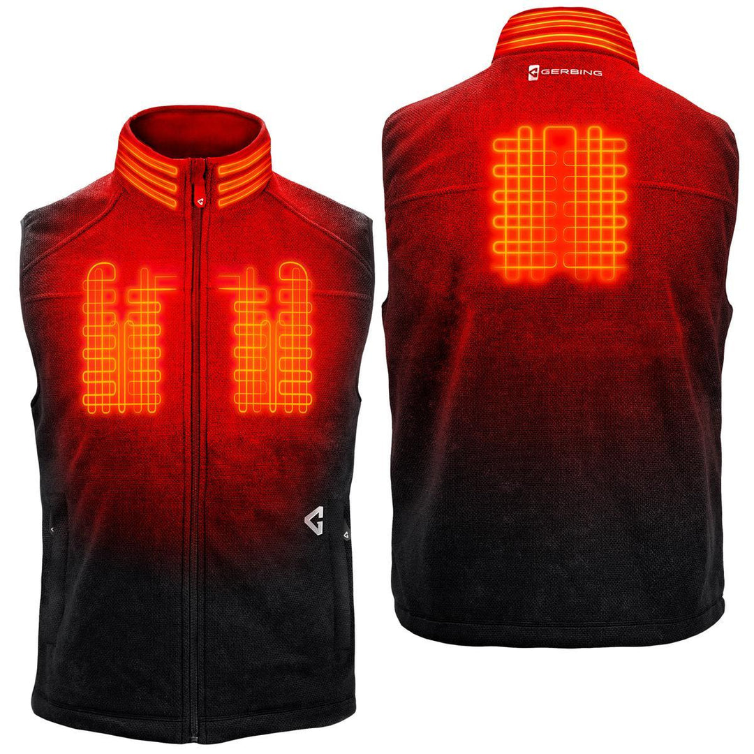 Open Box Gerbing 7V Men's Thermite Fleece Heated Vest 2.0 - Back